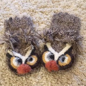Wool blend Owl mittens